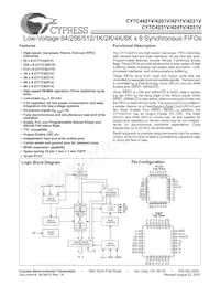 CY7C4201V-15AC Datasheet Cover