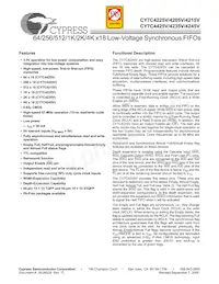 CY7C4215V-15ASXC Datenblatt Cover