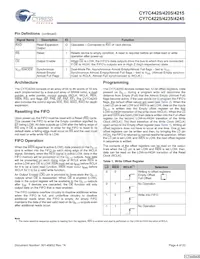 CY7C4225-15AXCT數據表 頁面 4