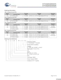 CY7C4225-15AXCT Datasheet Page 19