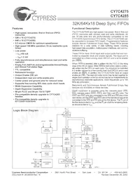 CY7C4275-15ASC Datasheet Cover
