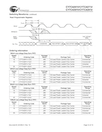 CY7C4291V-15JC Datasheet Page 14