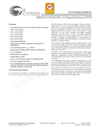 CY7C433-20JXCT Datenblatt Cover