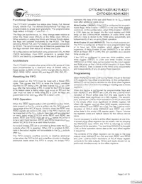 CY7C4421-10JXCT Datasheet Pagina 3