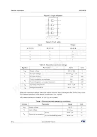 HCF4070M013TR Datasheet Page 4