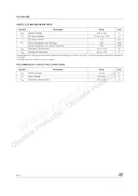 HCF4518M013TR Datasheet Page 4