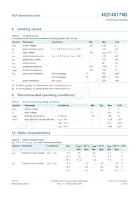 HEF40174BT Datasheet Page 4