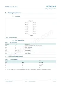 HEF4024BP Datasheet Page 3