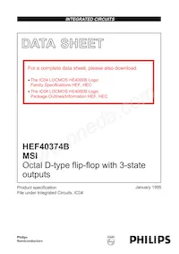 HEF40374BP數據表 封面