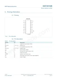 HEF4516BT Datasheet Page 4
