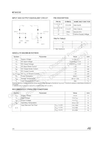 M74HC05RM13TR Datasheet Pagina 2