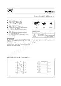 M74HC08B1R Datasheet Cover