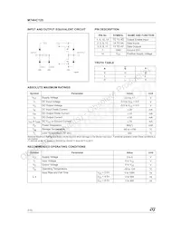 M74HC125RM13TR Datasheet Pagina 2