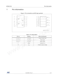 M74HC126TTR Datasheet Pagina 3