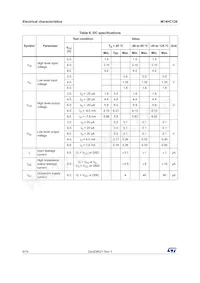 M74HC126TTR Datasheet Page 6
