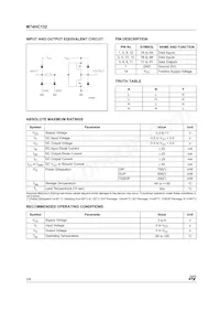 M74HC132TTR Datasheet Page 2