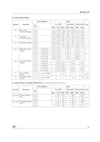 M74HC132TTR Datasheet Page 3