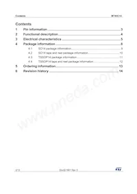 M74HC14YTTR Datasheet Page 2