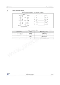 M74HC14YTTR Datasheet Pagina 3