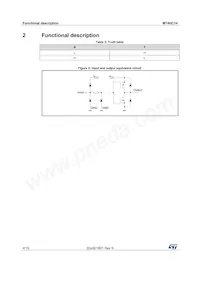 M74HC14YTTR Datasheet Page 4