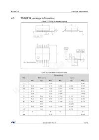 M74HC14YTTR Datasheet Page 11