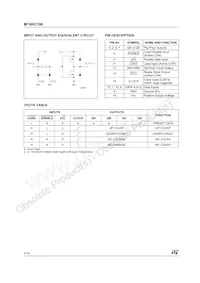 M74HC190RM13TR Datasheet Pagina 2