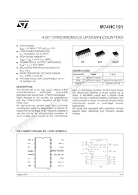 M74HC191B1R Datasheet Cover