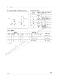 M74HC191B1R Datasheet Pagina 2