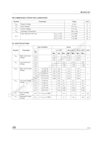 M74HC191B1R數據表 頁面 5