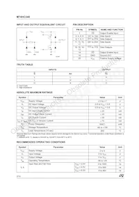 M74HC240TTR Datasheet Pagina 2