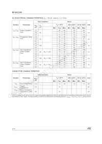 M74HC240TTR Datasheet Page 4