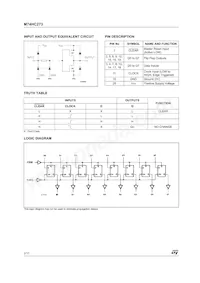 M74HC273TTR Datasheet Page 2