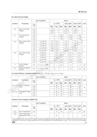 M74HC32RM13TR Datasheet Pagina 3