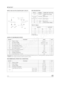M74HC367RM13TR Datasheet Pagina 2