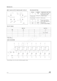 M74HC374B1R Datenblatt Seite 2