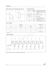 M74HC377B1R Datasheet Page 2