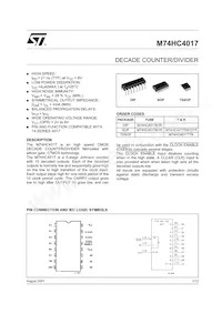 M74HC4017RM13TR Datasheet Cover