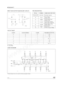 M74HC4017RM13TR Datasheet Page 2