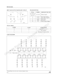 M74HC4040RM13TR Datasheet Page 2