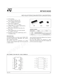 M74HC4049B1R Datasheet Cover