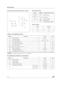 M74HC4049B1R Datasheet Pagina 2