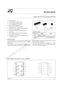 M74HC4050TTR Datasheet Copertura