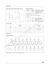 M74HC564B1R Datasheet Page 2