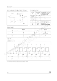 M74HC574TTR Datasheet Pagina 2