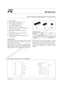M74HC592TTR Datasheet Cover