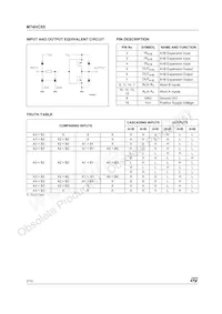M74HC85RM13TR Datasheet Page 2
