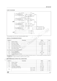 M74HC85RM13TR Datasheet Pagina 3