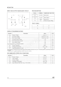 M74HCT04RM13TR Datasheet Page 2
