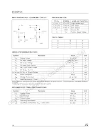 M74HCT125TTR Datasheet Page 2