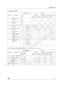 M74HCT125TTR Datasheet Page 3